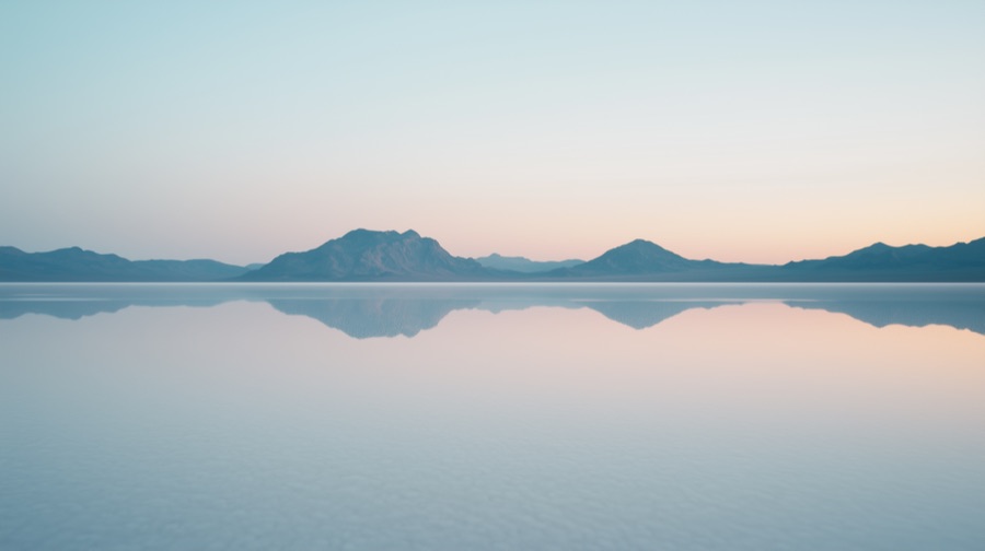 AI-generated backdrop: salt flats